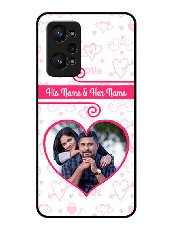Custom Realme GT Neo 3T Custom Metal Phone Case - Heart Shape Love Design