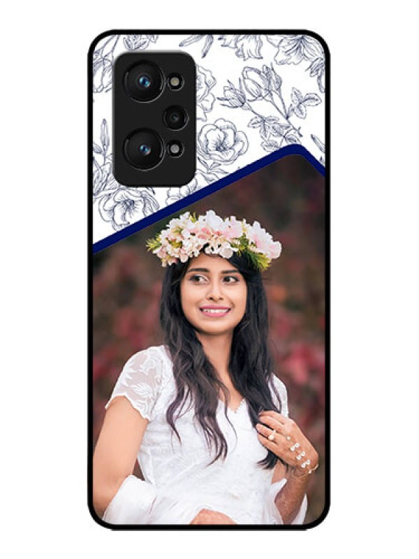 Custom Realme GT Neo 3T Custom Metal Phone Case - Classy Floral Design