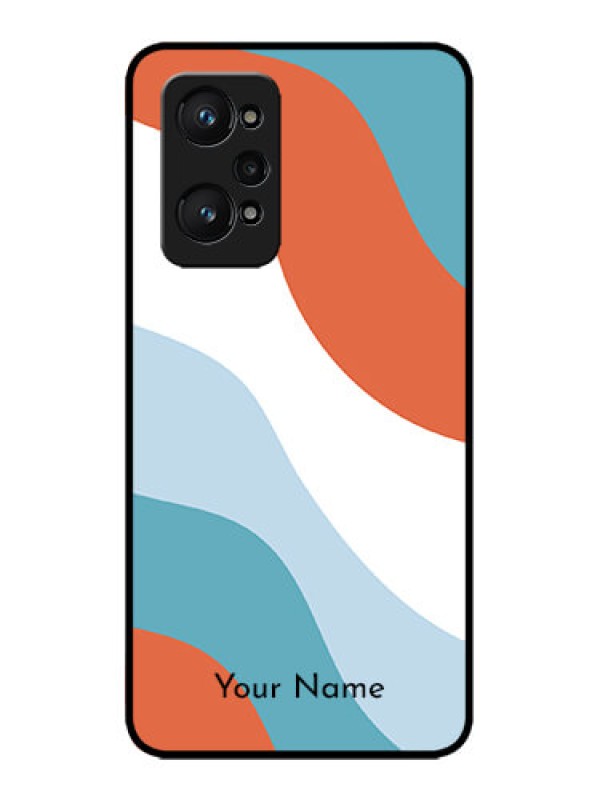 Custom Realme GT Neo 3T Custom Metal Phone Case - Coloured Waves Design