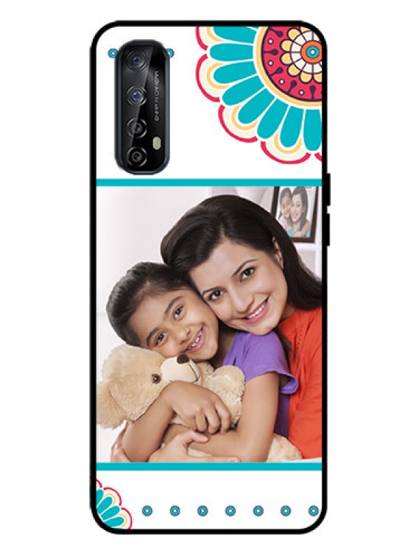 Custom Realme Narzo 20 Pro Custom Metal Phone Case - Flower Design