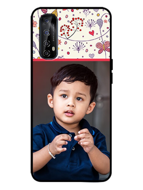 Custom Realme Narzo 20 Pro Custom Metal Phone Case - Premium Floral Design