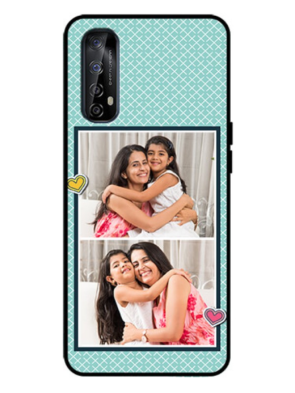 Custom Realme Narzo 20 Pro Custom Metal Phone Case - 2 Image Holder With Pattern Design