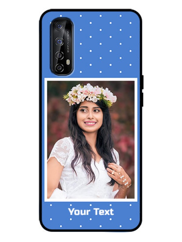 Custom Realme Narzo 20 Pro Custom Metal Phone Case - Polka Dots Design