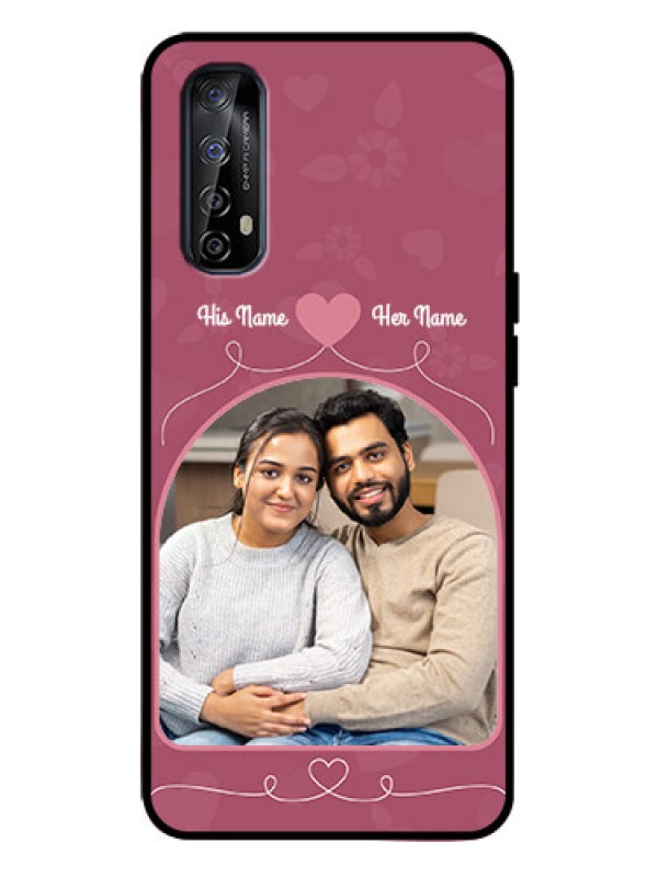 Custom Realme Narzo 20 Pro Custom Metal Phone Case - Love Floral Design