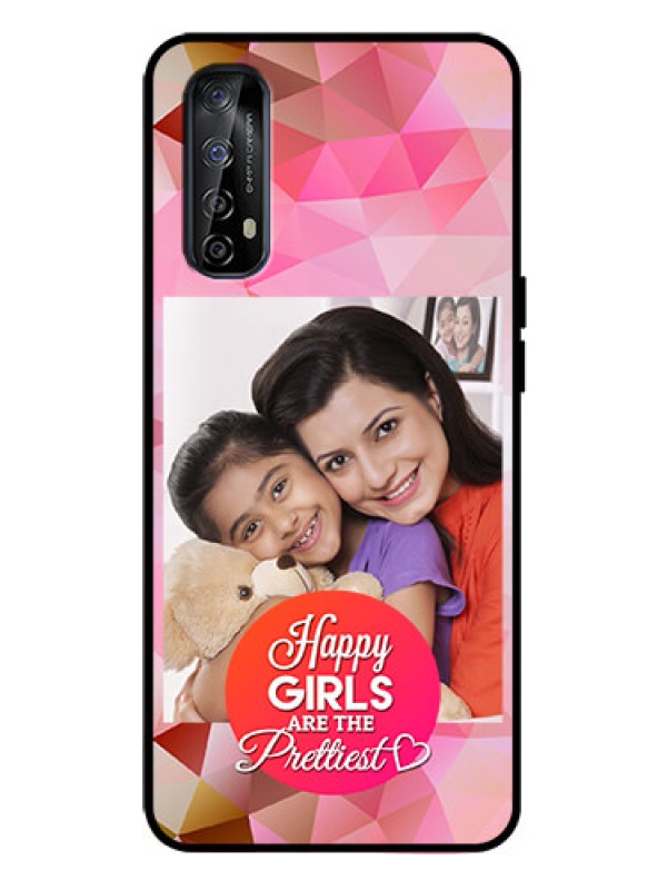 Custom Realme Narzo 20 Pro Custom Metal Phone Case - Abstract Triangle Design