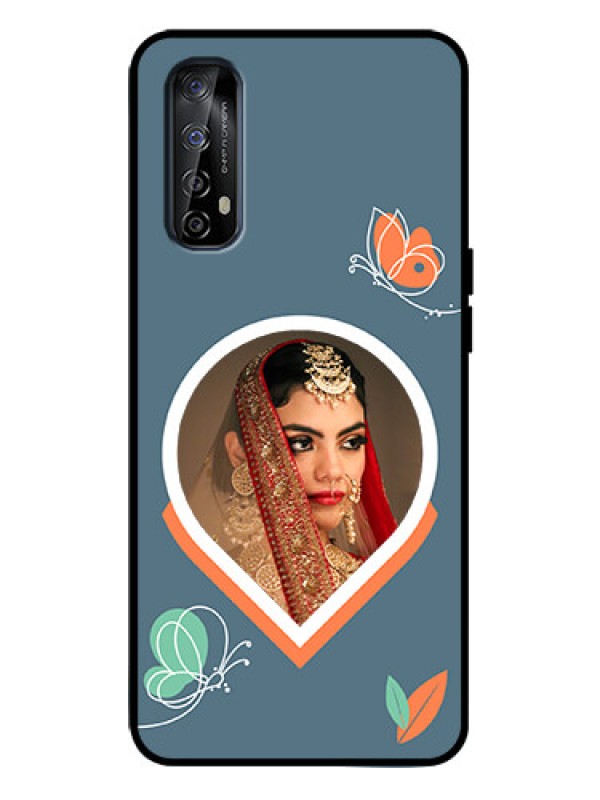 Custom Realme Narzo 20 Pro Custom Metal Phone Case - Droplet Butterflies Design