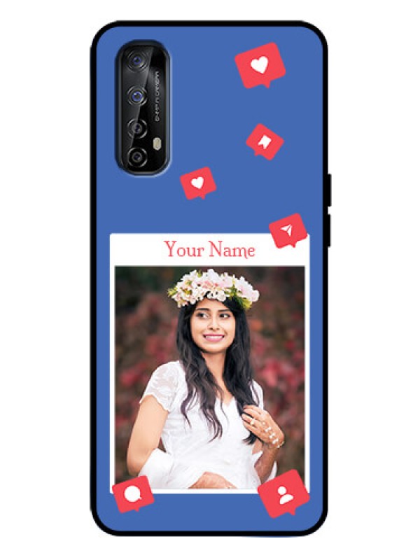 Custom Realme Narzo 20 Pro Custom Metal Phone Case - Like Share And Comment Design