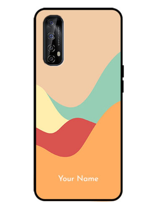 Custom Realme Narzo 20 Pro Custom Metal Phone Case - Ocean Waves Multi - Colour Design