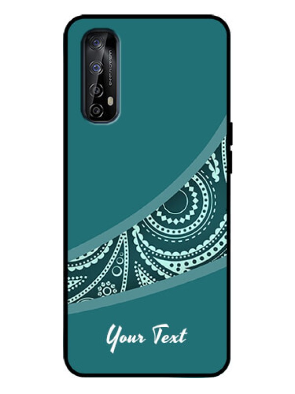 Custom Realme Narzo 20 Pro Custom Metal Phone Case - Semi Visible Floral Design