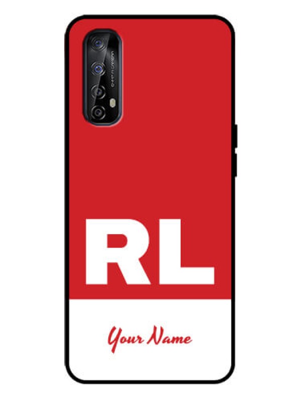 Custom Realme Narzo 20 Pro Custom Metal Phone Case - Dual Tone Custom Text Design