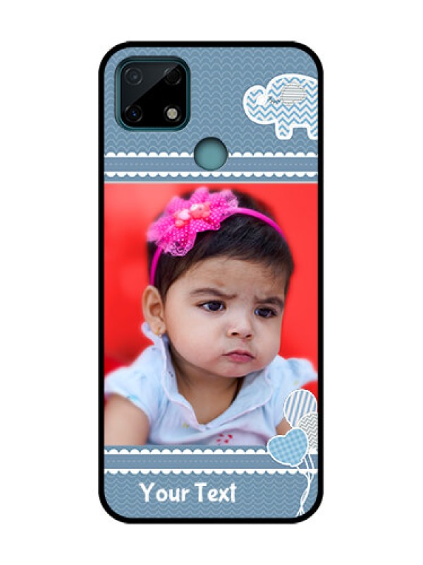 Custom Realme Narzo 20 Custom Metal Phone Case - With Kids Pattern Design