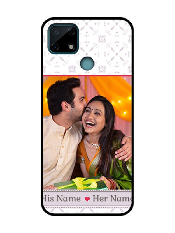 Custom Realme Narzo 20 Custom Metal Phone Case - With Photo And Ethnic Design