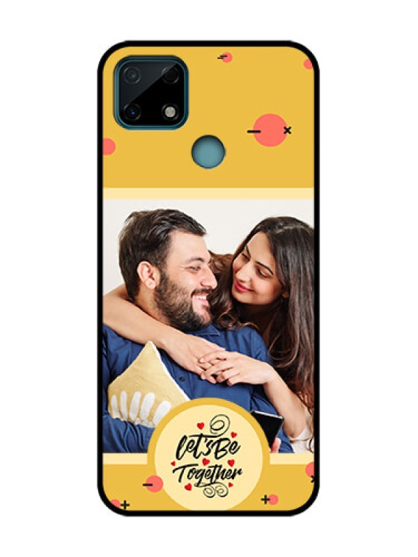 Custom Realme Narzo 20 Custom Metal Phone Case - Lets Be Together Design