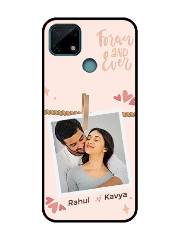 Custom Realme Narzo 20 Custom Metal Phone Case - Forever And Ever Love Design