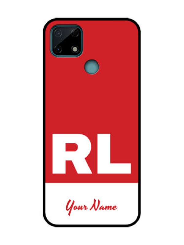 Custom Realme Narzo 20 Custom Metal Phone Case - Dual Tone Custom Text Design