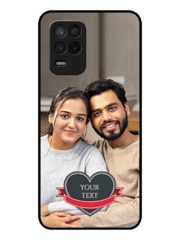 Custom Realme Narzo 30 5G Custom Metal Phone Case - Just Married Couple Design