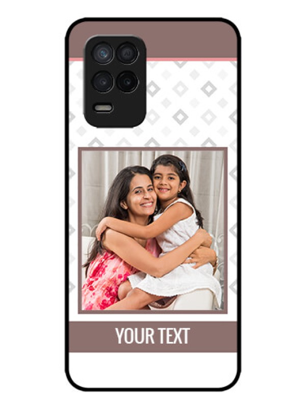 Custom Realme Narzo 30 5G Custom Metal Phone Case - Simple Diamond Design