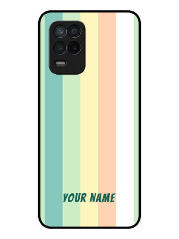 Custom Realme Narzo 30 5G Custom Metal Phone Case - Multi - Colour Stripes Design
