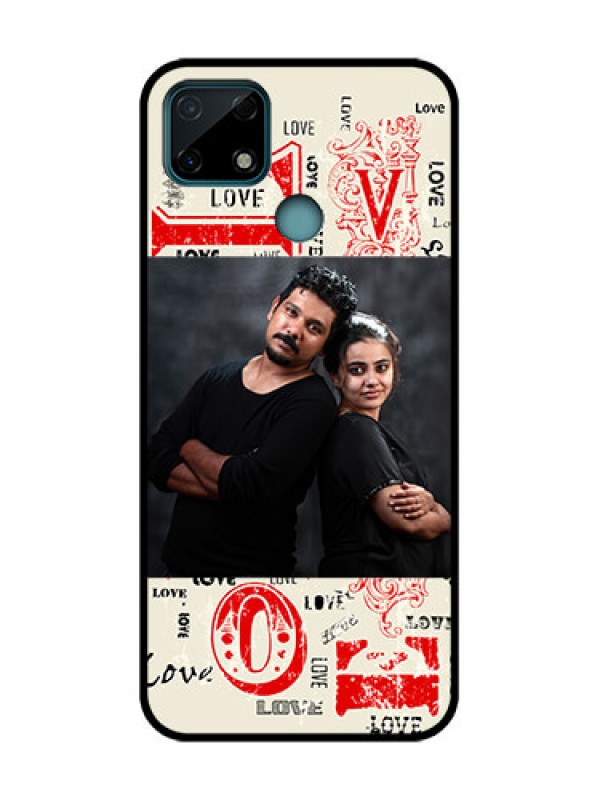 Custom Realme Narzo 30A Custom Metal Phone Case - Trendy Love Design Case