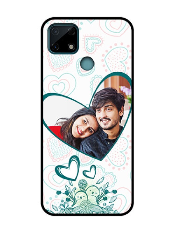 Custom Realme Narzo 30A Custom Metal Phone Case - Premium Couple Design
