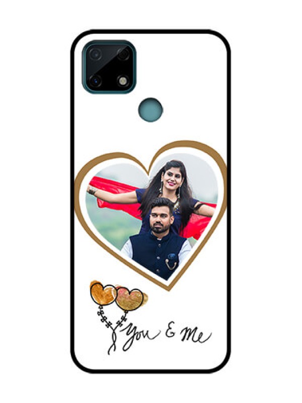 Custom Realme Narzo 30A Custom Metal Phone Case - You and Me Design
