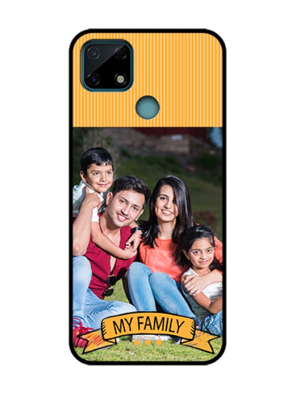 Custom Realme Narzo 30A Custom Metal Phone Case - My Family Design