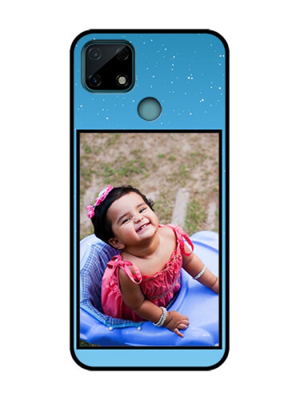 Custom Realme Narzo 30A Custom Metal Phone Case - Wave Pattern Colorful Design