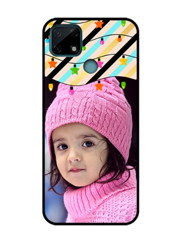 Custom Realme Narzo 30A Custom Metal Phone Case - Lights Hanging Design