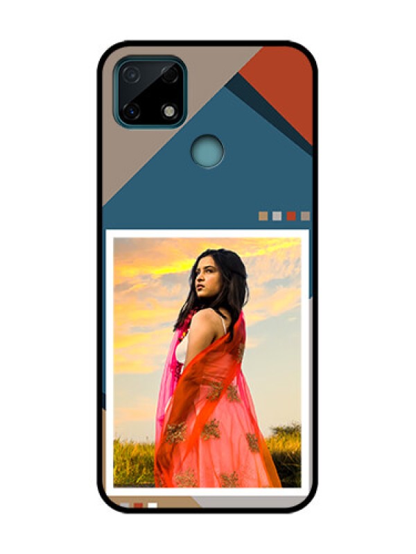 Custom Realme Narzo 30A Custom Metal Phone Case - Retro Color Pallet Design