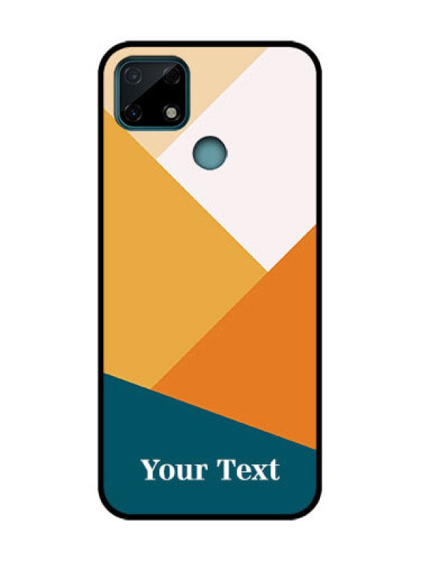 Custom Realme Narzo 30A Custom Metal Phone Case - Stacked Multi - Colour Design