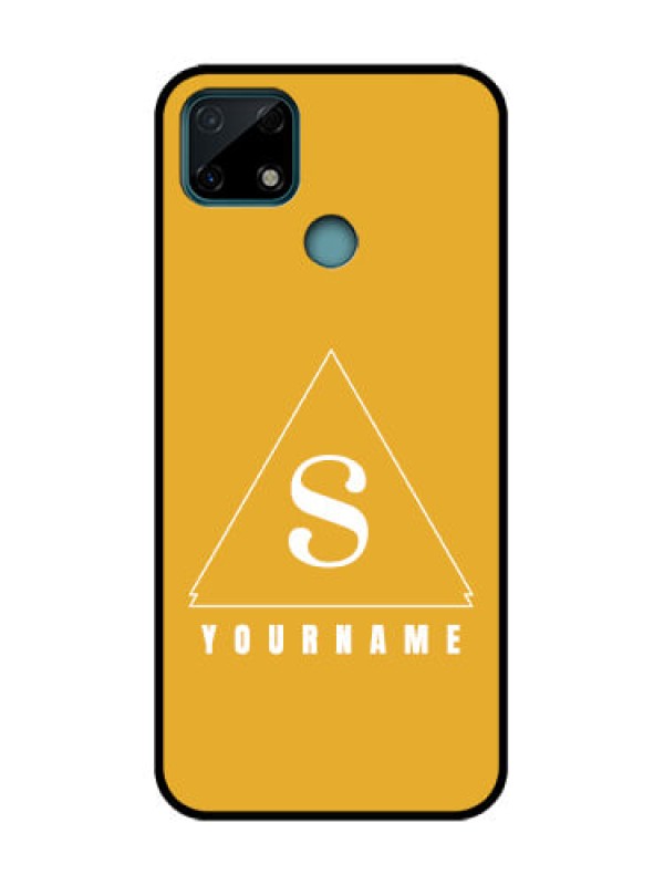 Custom Realme Narzo 30A Custom Metal Phone Case - Simple Triangle Design