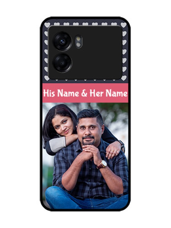 Custom Realme Narzo 50 5G Custom Metal Phone Case - Love Symbols Design