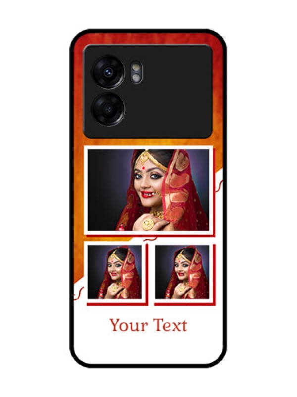 Custom Realme Narzo 50 5G Custom Metal Phone Case - Wedding Memories Design