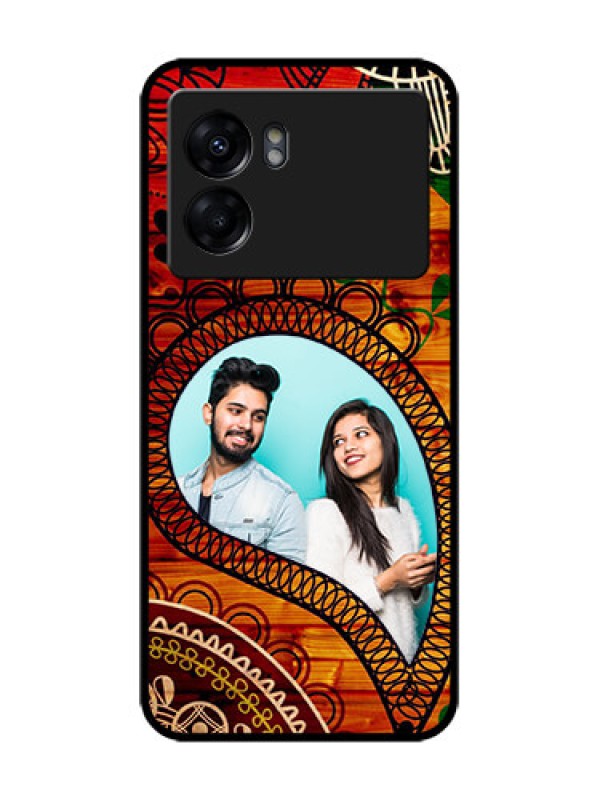 Custom Realme Narzo 50 5G Custom Metal Phone Case - Abstract Colorful Design