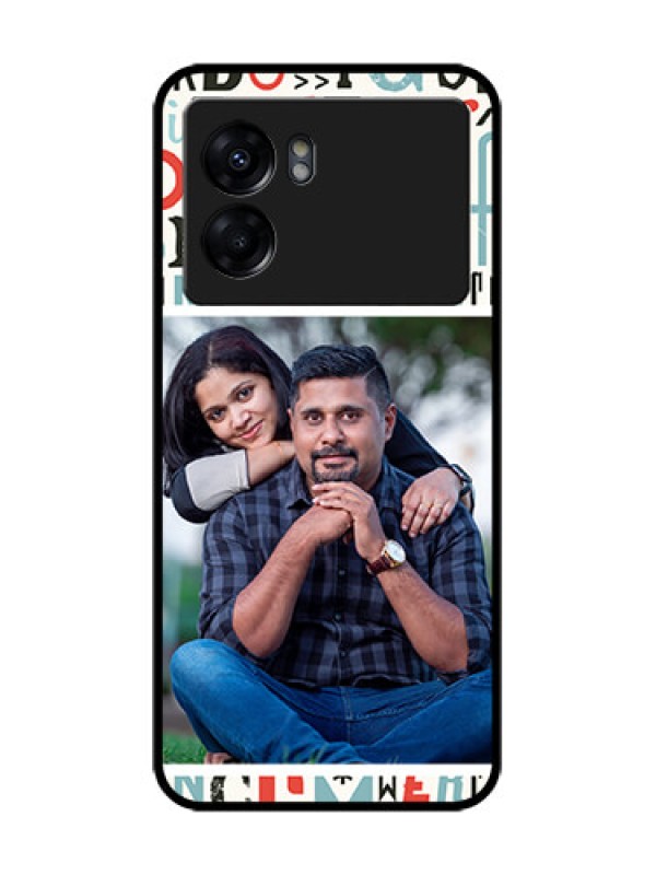 Custom Realme Narzo 50 5G Custom Metal Phone Case - Alphabet Design