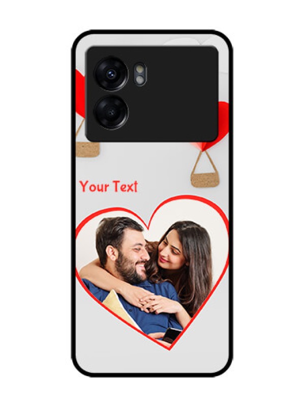 Custom Realme Narzo 50 5G Custom Metal Phone Case - Parachute Love Design