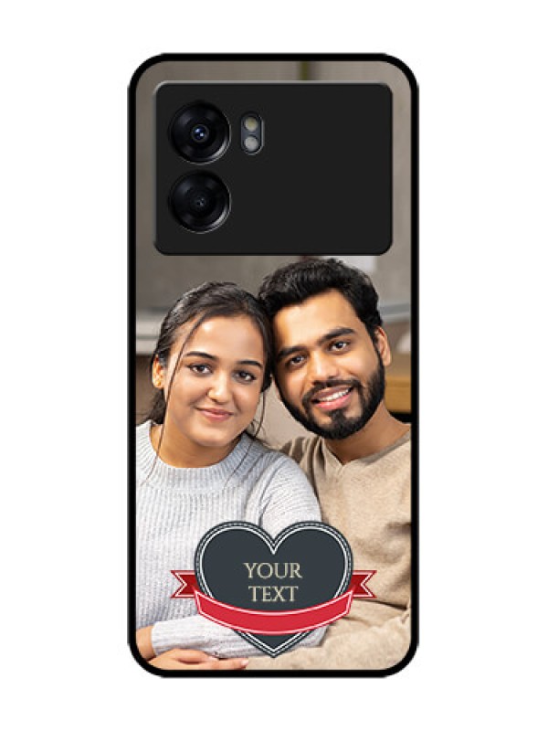 Custom Realme Narzo 50 5G Custom Metal Phone Case - Just Married Couple Design