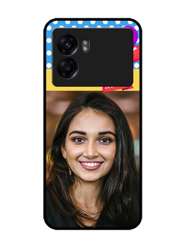 Custom Realme Narzo 50 5G Custom Metal Phone Case - Happy Birthday Design