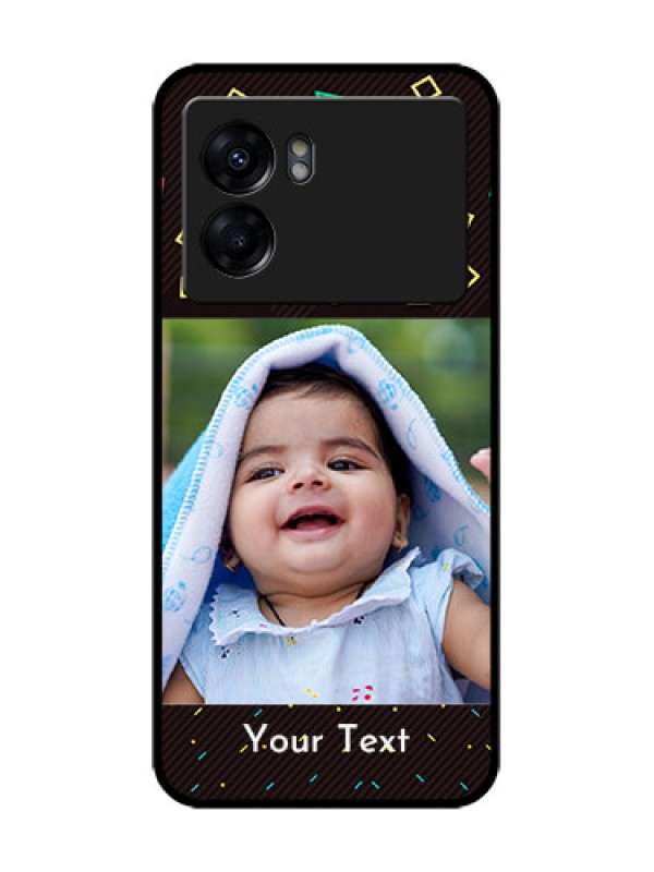 Custom Realme Narzo 50 5G Custom Metal Phone Case - With Confetti Birthday Design