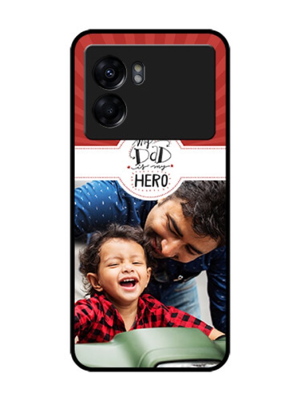 Custom Realme Narzo 50 5G Custom Metal Phone Case - My Dad Hero Design