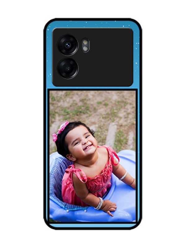 Custom Realme Narzo 50 5G Custom Metal Phone Case - Wave Pattern Colorful Design