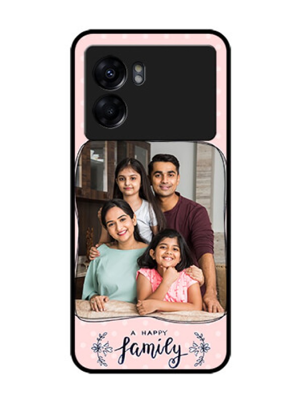 Custom Realme Narzo 50 5G Custom Metal Phone Case - Family With Dots Design