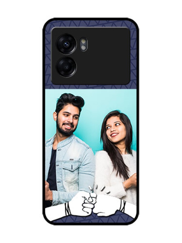 Custom Realme Narzo 50 5G Custom Metal Phone Case - With Best Friends Design
