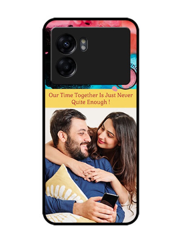 Custom Realme Narzo 50 5G Custom Metal Phone Case - Quote With Acrylic Painting Design