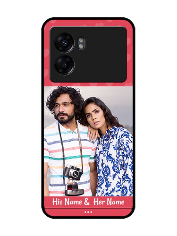 Custom Realme Narzo 50 5G Custom Metal Phone Case - Simple Love Design