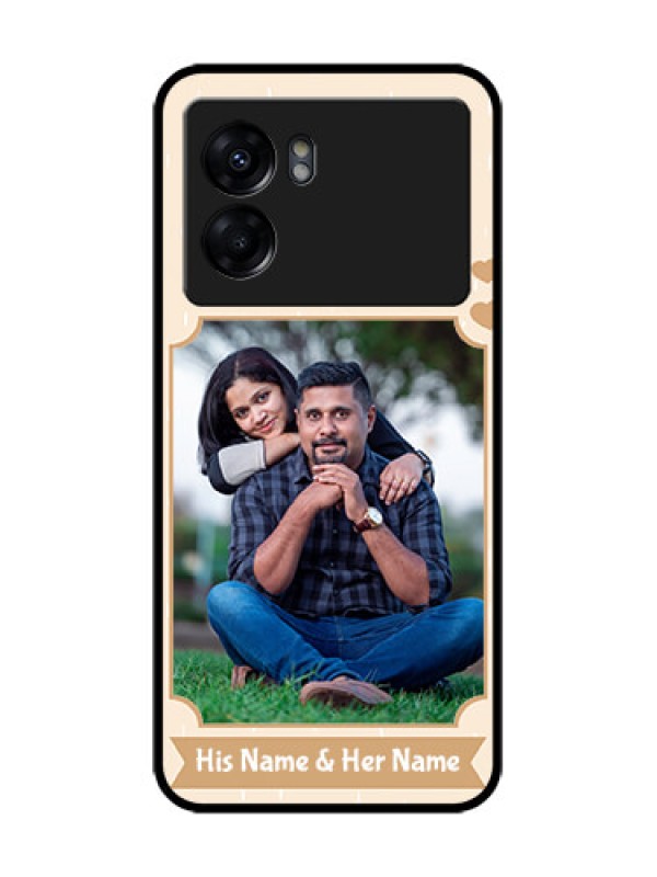 Custom Realme Narzo 50 5G Custom Metal Phone Case - With Confetti Love Design