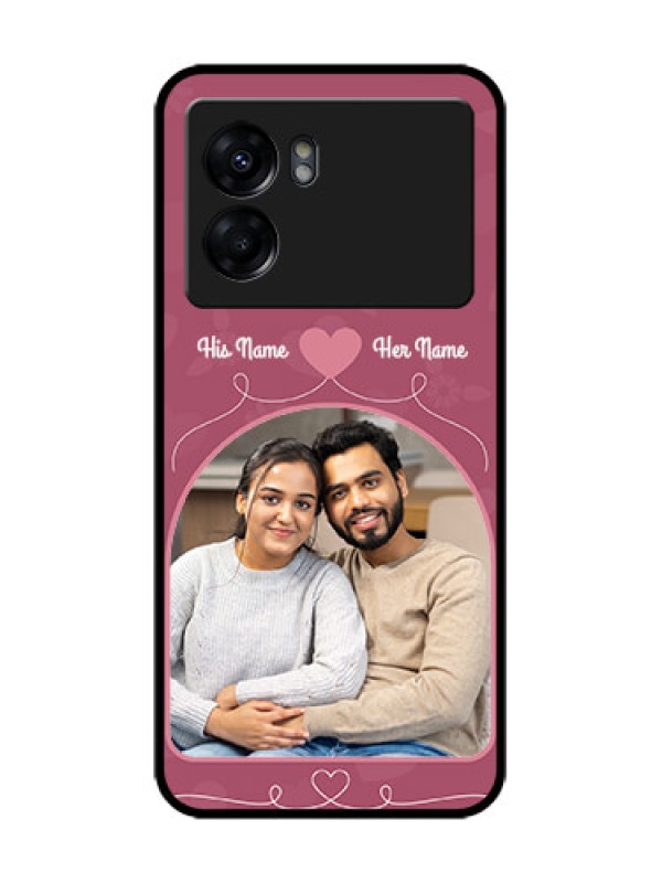 Custom Realme Narzo 50 5G Custom Metal Phone Case - Love Floral Design