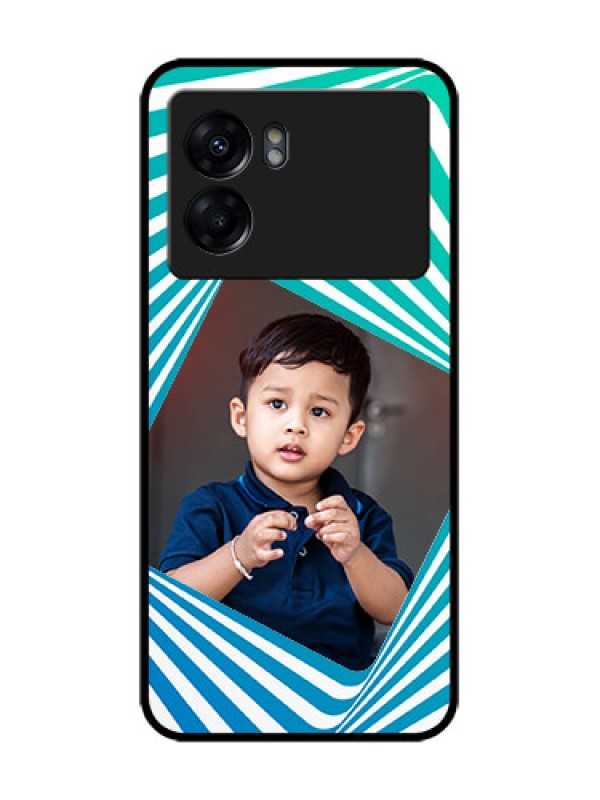 Custom Realme Narzo 50 5G Custom Metal Phone Case - Abstract Spiral Design