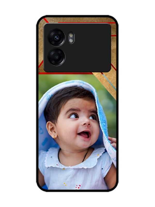 Custom Realme Narzo 50 5G Custom Metal Phone Case - Gradient Abstract Texture Design