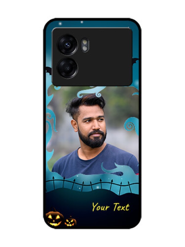 Custom Realme Narzo 50 5G Custom Metal Phone Case - Halloween Frame Design